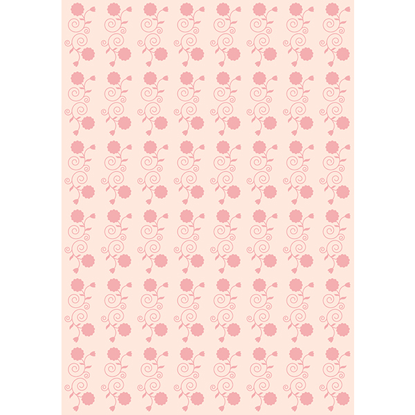 背景画像 ピンク色の花柄（カラー）