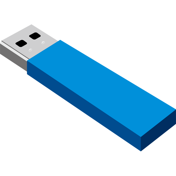 ビジネス USBメモリ（青）（カラー）