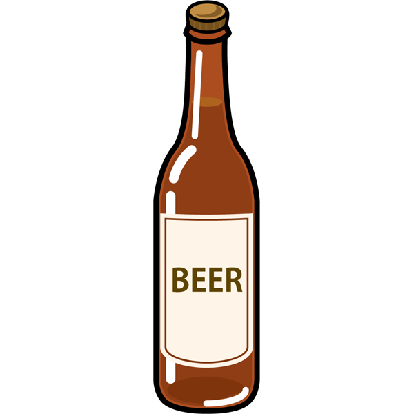 食品 ビール（瓶ビール）（カラー）