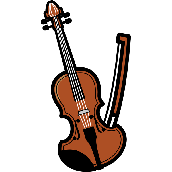 音楽 バイオリン（カラー）