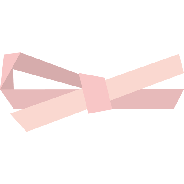 装飾 リボン（ピンク色）（カラー）