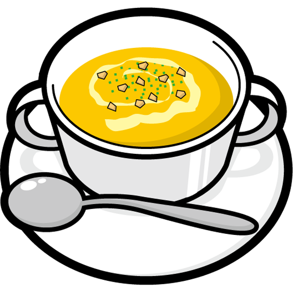 食品 スープ（コーンポタージュ）（カラー）