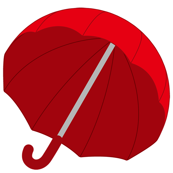 赤い傘1