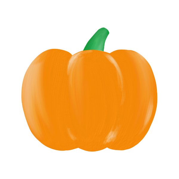 かぼちゃ　手描き