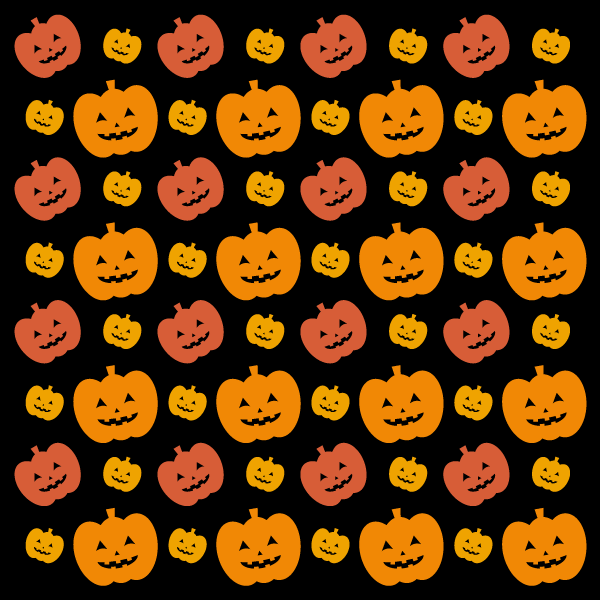 背景画像　ハロウィン　かぼちゃ（黒地）